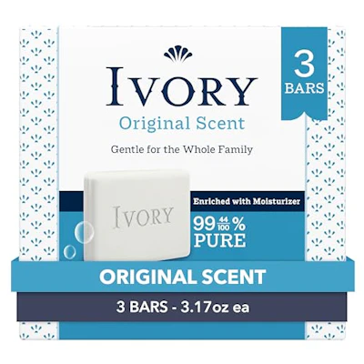 Ivory Gentle Bar Soap, 3.17 oz 3 ct