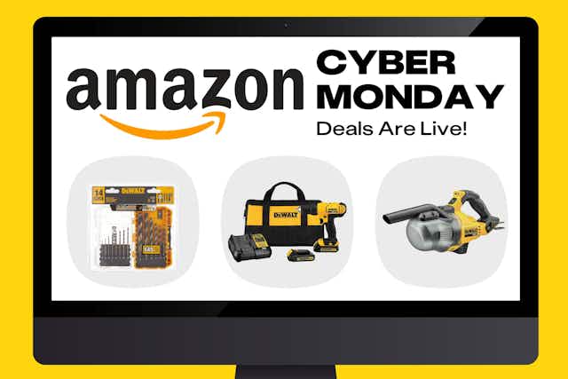 Cyber Monday Deals on Dewalt Tools on Amazon — Up to 55% Off card image