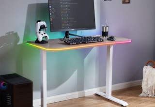 walmart x rocker led gaming desk