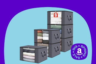 6-pack grey storage totes