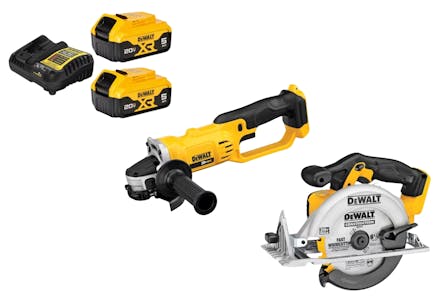 1 Dewalt Battery and Charger Pack + 2 Free Gifts