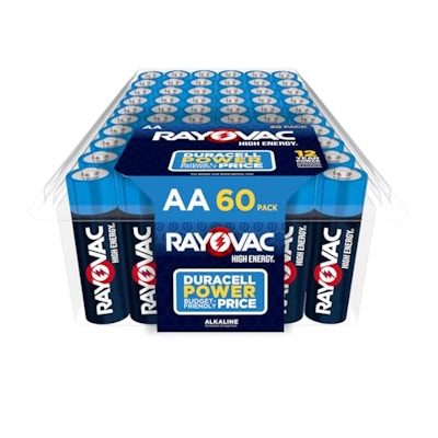 Rayovac AA Batteries, 60 ct