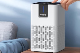 a large room air purifier on a table