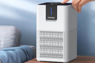 a large room air purifier on a table