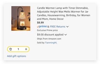 Candle Warmer Lamp with Timer Dimmable