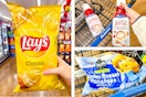 albertsons lay's, lucerne, potatoes 3-photo collage