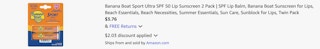 Amazon Banana Boat Sport Ultra Lip Sunscreen 2025