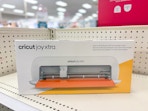 cricut joy extra machine sitting on a target shelf