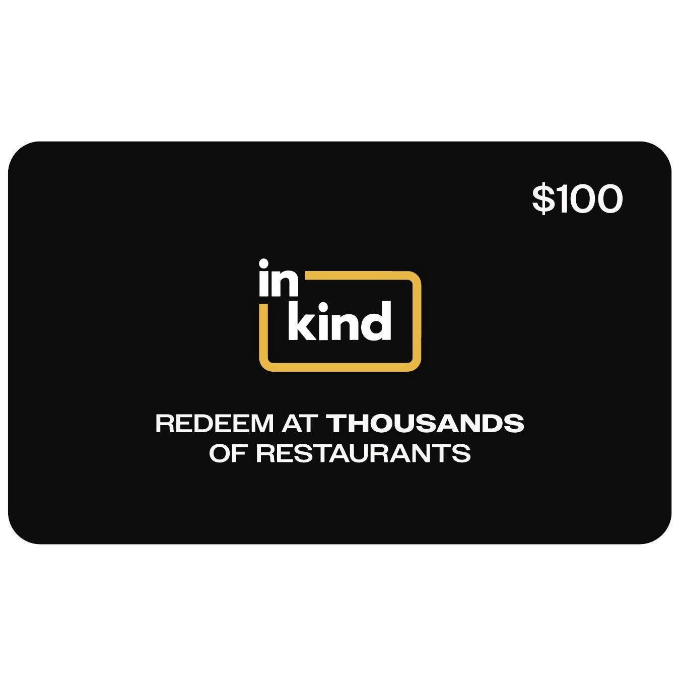 inKind Restaurant eGift Card