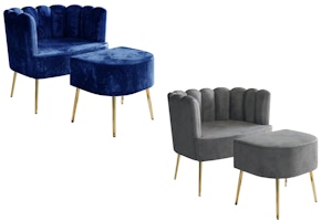 Mercer41 Chair and Ottoman Set