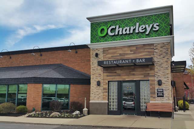 Grab O’Charley’s $5 Pit-Stop (4 Chicken Tenders, Fries & Drink) on Mondays card image