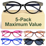 Reading Glasses 5-Pack
