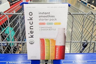 instant smoothie starter pack in a cart