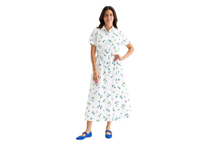 Women's Midi Shirt Dress