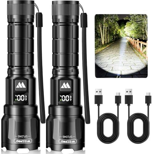 Rechargeable LED Flashlights 2-Pack