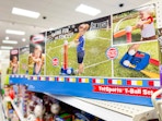 little tikes tball set sitting on a target shelf
