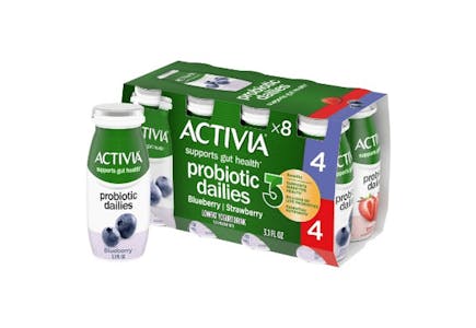 2 Activia Yogurt Drinks