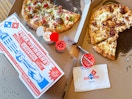 pizza dinner on a table