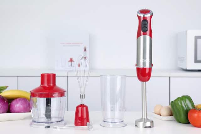 5-in-1 Immersion Hand Blender, Now $29.99 on Amazon card image