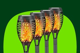 These Solar Flickering Tiki Torch Lights Are Only $12 Shipped (Reg. $30) card image
