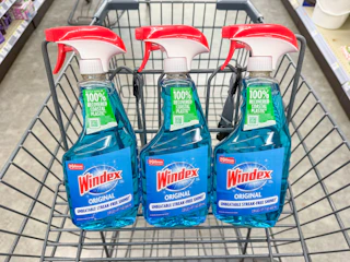 windex cleaners in walgreens cart