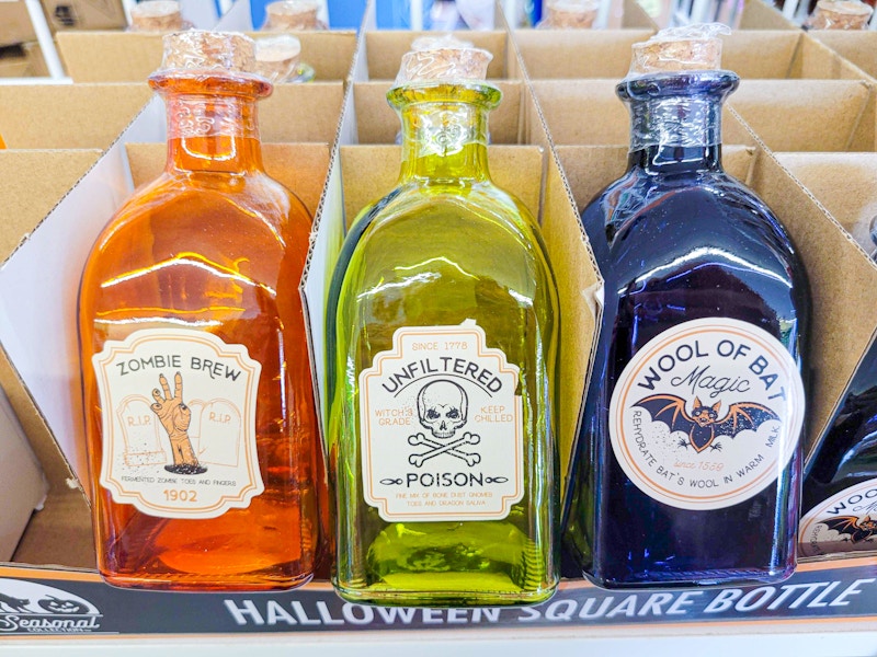 dollar tree halloween bottles
