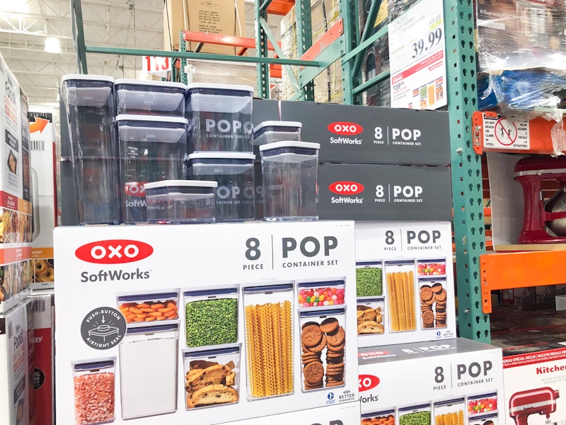 costco softworks oxo pop 8-piece food storage container set