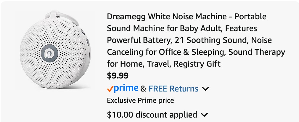 Dreamegg Amazon receipt