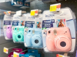 Instax Camera Bundles in multiple colors in stores at Walmart
