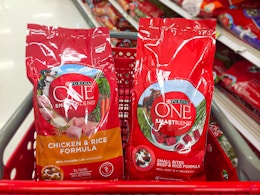 Purina One 16.5-Pound Dog Food Bag, Under $23 on Amazon card image