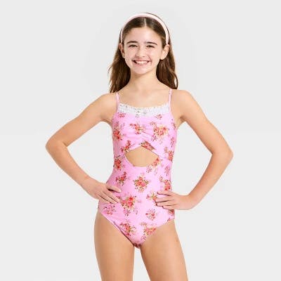 Art Class Kids' Floral Swimsuit