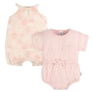 Gerber Baby Girl Romper Set