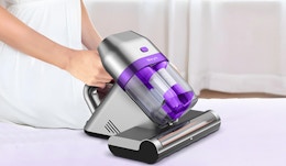 a bed vacuum cleaner on a bed
