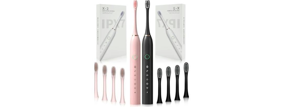 Rechargeable Electric Toothbrushes 2-Pack