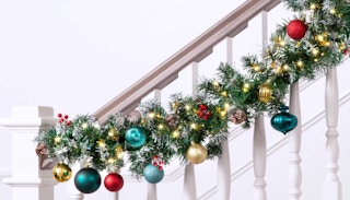 best choice products flocked pre lit garland 2 120221 1638471471 1638471471