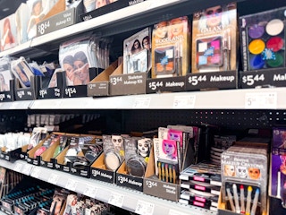 Halloween makeup aisle in Walmart