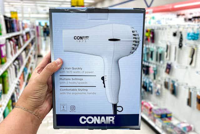 Conair Hair Dryer, $7.99 at Rite Aid card image