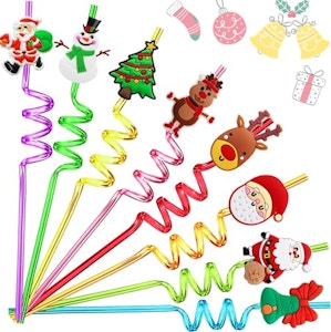 Christmas Drinking Straws