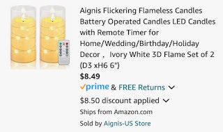 Amazon Flickering Flameless Candles 2024 2