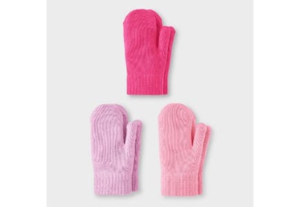 Cat & Jack Toddler Mitten Set
