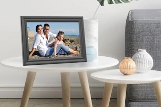 Digital Picture Frame on small table