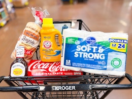 kroger matchup groceries in shopping cart