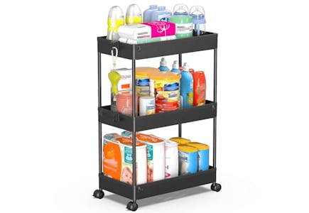 3-Tier Rolling Storage Cart
