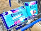 because underwear and booster pads in walmart cart