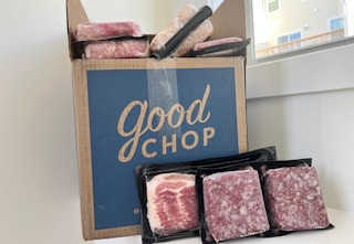 butcherbox and good chop boxes with frozen meat