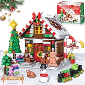Gingerbread House Building Block Set