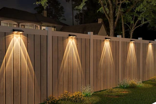 solar fence lights