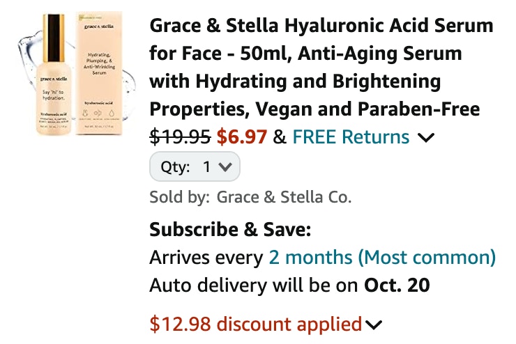 Grace Stella Hyaluronic cart