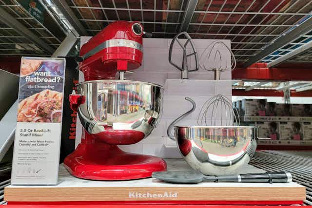 KitchenAid 5.5-Quart Bowl-Lift Stand Mixer, $280 at Sam's Club — Save $100 card image