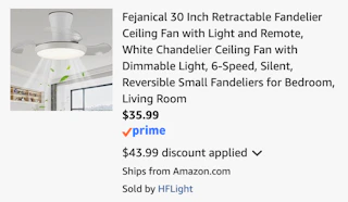 Amazon Retractable Fandelier Ceiling Fan 2026 2